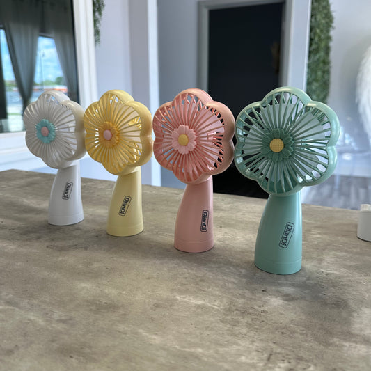 Handheld flower fans